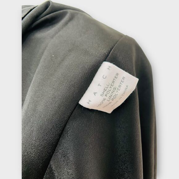 Hatch Black Dress Floral Smocked Puff Sleeve Evening Maternity Dress Pockets 2 - Picture 7 of 9